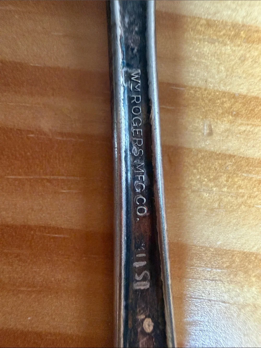 Vintage Wm. Rogers Mfg. Co. Silverplate Butter Knife Spreader Pattern 1150